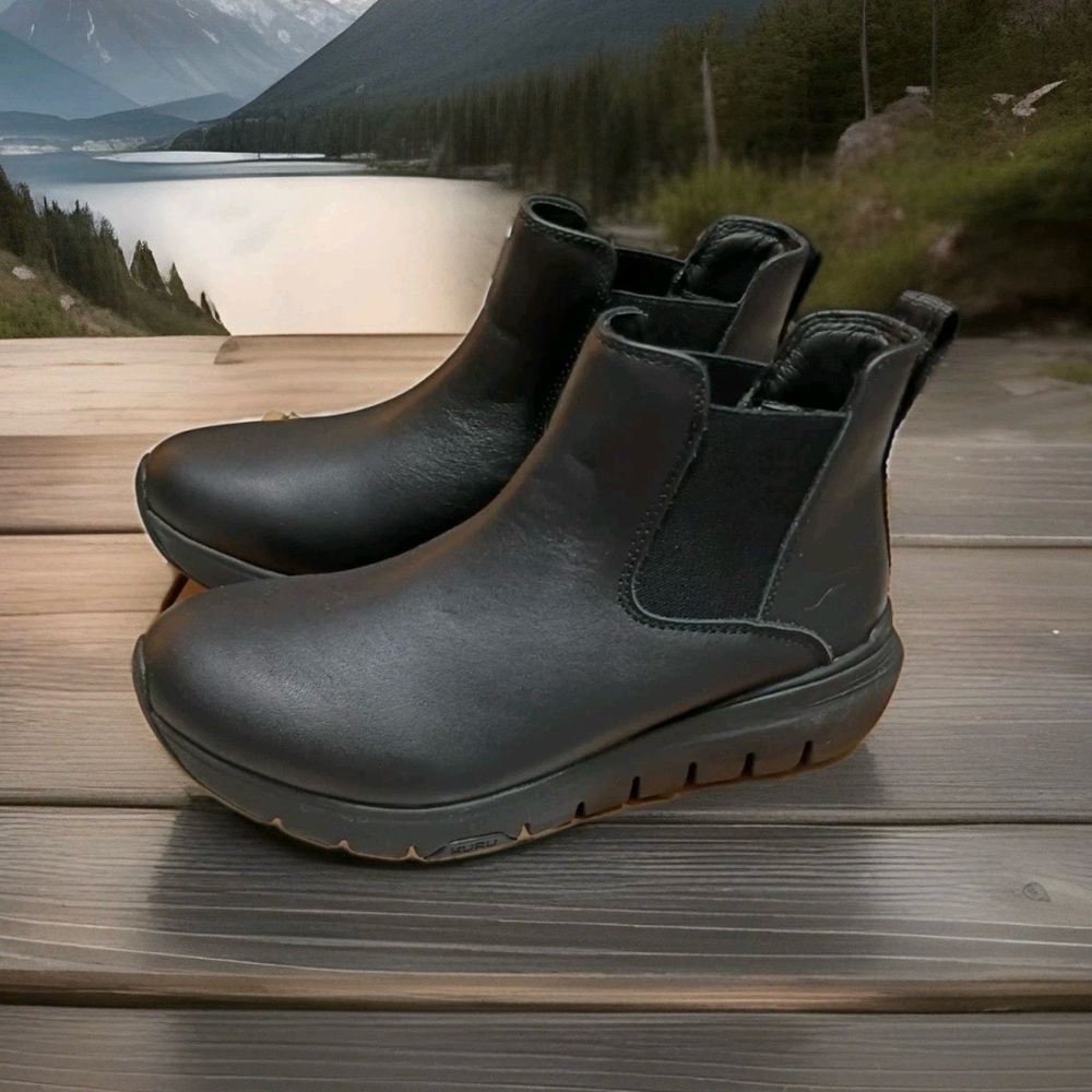 KURU Flex Astra Women's Black Ankle Boots Size 8 Orthopedic Shoes